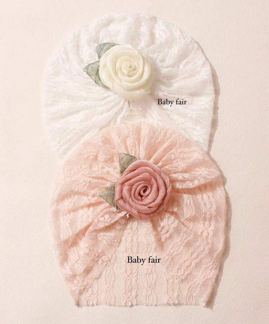Baby Floral Lace Cap
