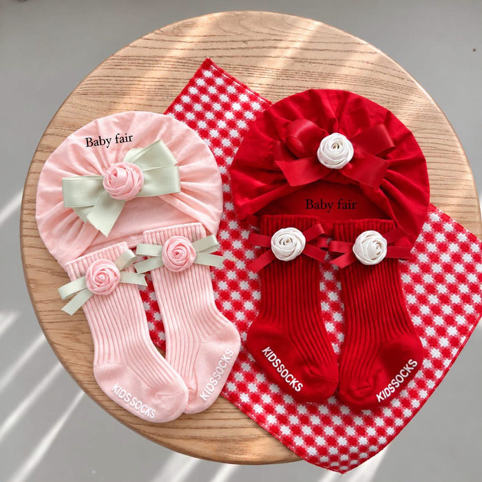Imported Baby Headband & Socks Cute Set